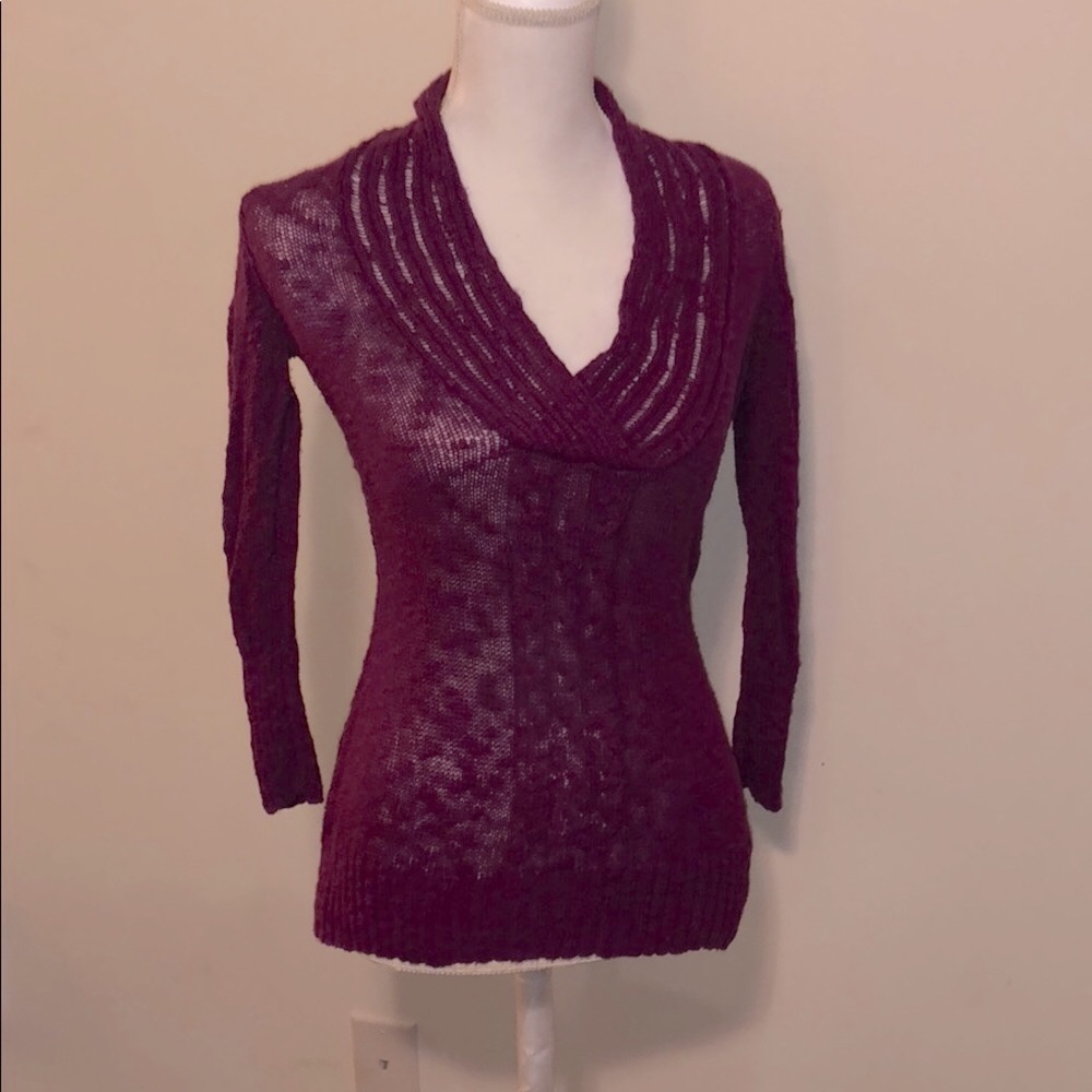 Plum beautiful sweater!